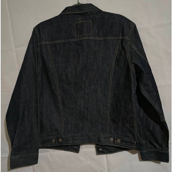 Levi's Classic Trucker jean jacket NWOT Men's Small Dark wash - Picture 3 of 8